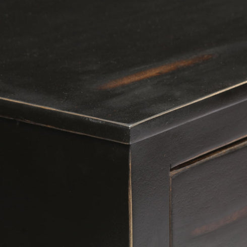 Rustika Rowe -  Sideboard Black 160x40x80 cm Solid Mango Wood